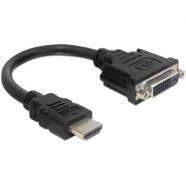 Delock Adaptador Hdmi male  a Dvi 24+5 female 20Cm, original de la marca Delock