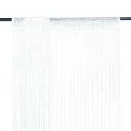vidaXL Cortinas de flecos 2 piezas 100x250 cm blancas