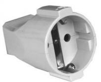 Clavija Red Electrica Schuko Hembra 4,8mm 16A Blan