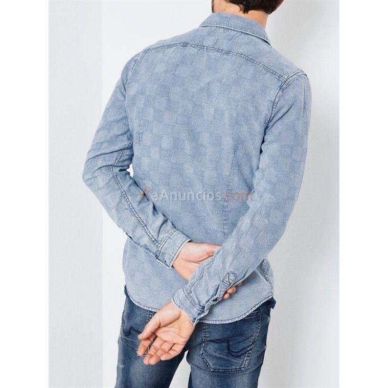 CAMISA MANGA LARGA AZUL SIL402