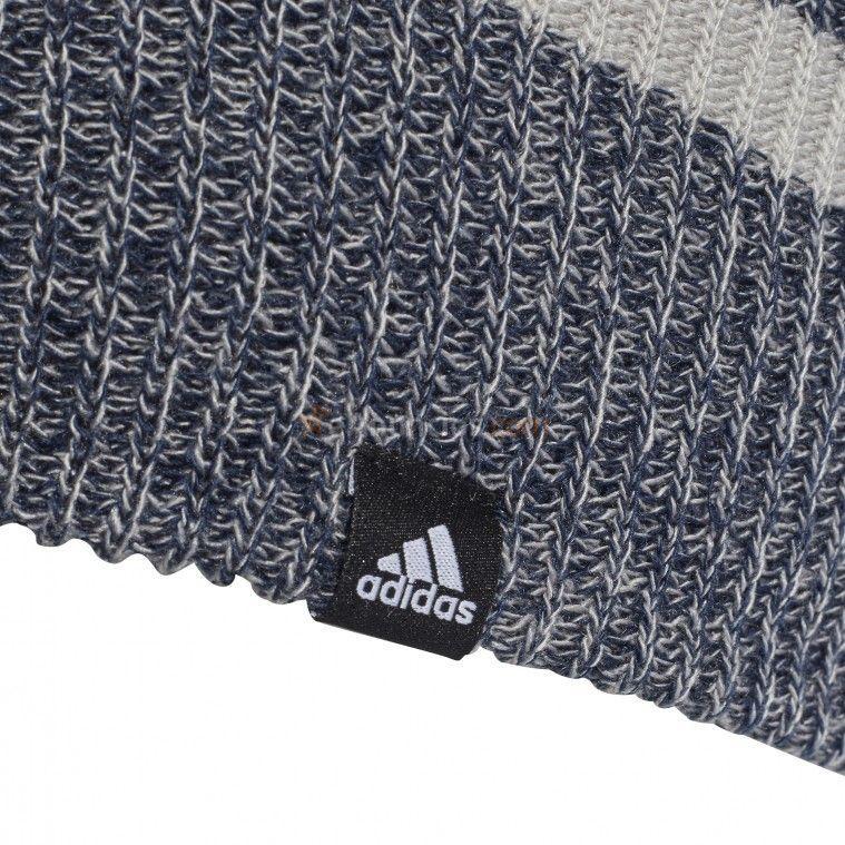 Gorro 3 franjas gris claro