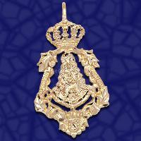 Medallas virgen rocio en oro y plata