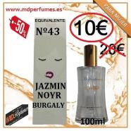 Perfume mujer equivalente N43 JASMINES NOiR BULGALRYA