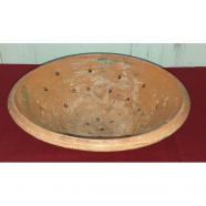 Antiguo colador de terracota