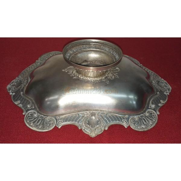 Antiguo centro de mesa estilo luis xv - finales siglo xix