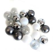 Tubo 20 bolas plata 80 mm