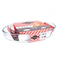 Set 2 fuentes ovaladas OCuisine vidrio para horno y microondas