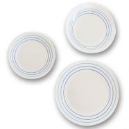 Vajilla redonda Arcopal Avrei Blue 18 piezas blanco  azul