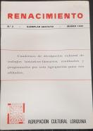 Renacimiento. Cuadernos de divulgación cultural de trabajos históricos - literarios, reeditados y programados por esta Agrupación para sus afiliados. Número 3 Marzo 1981