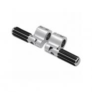 Estriberas universales ribbed chrome