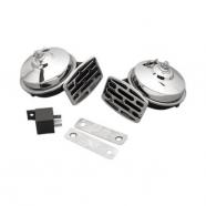 Bocina doble electrica cromado 107 d b