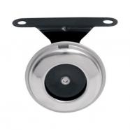 Bocina 12 v universal cromada economica con soporte