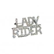 Pin lady rider rhinestone