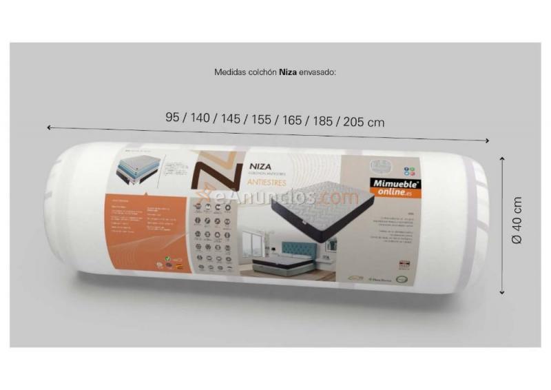 Colchón NIZA viscoelástico 135 x 190 cm.