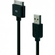 Belkin - ChargeSync 1.2m cable de teléfono móvil Negro USB A Apple 30-pin 1,2 m