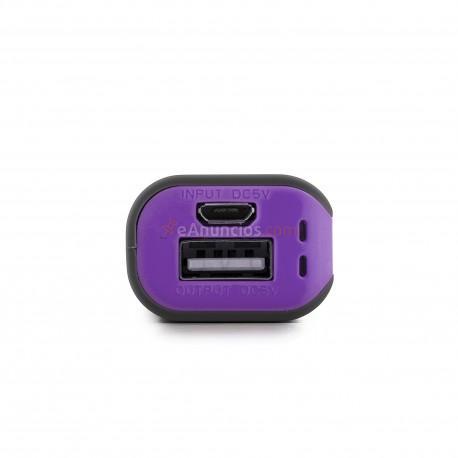 NGS - PowerPump 2200 Grape Ión de litio 2200mAh Gris, Violeta batería externa