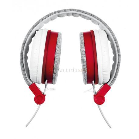 Trust - Fyber auriculares para móvil Binaural Diadema Gris, Rojo - 22308009