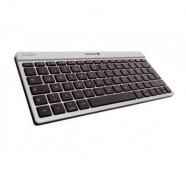 CHERRY - KW 6000 Bluetooth AZERTY Español Plata teclado para móvil
