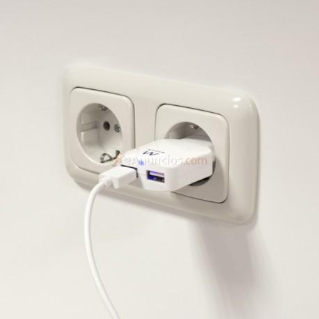 Ewent - EW1302 Interior Blanco cargador de dispositivo móvil