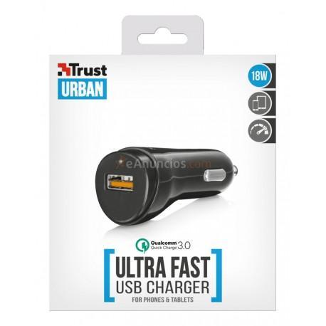 Trust - 21819 Auto Negro cargador de dispositivo móvil