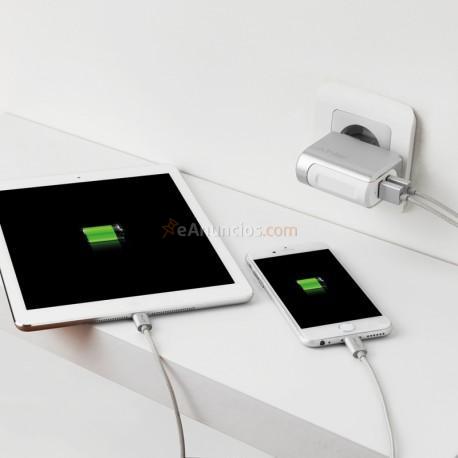 PNY - P-AC-2UF-SEU01-RB cargador de dispositivo móvil Interior Blanco