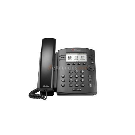 Polycom - VVX 301 teléfono IP Negro Terminal con conexión por cable LCD 6 líneas