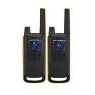 Motorola - T82 Extreme Twin Pack two-way radios 16 canales Negro, Naranja