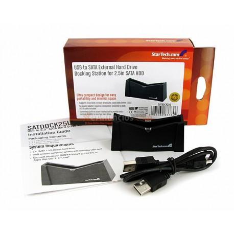 StarTech.com - Estación de Conexión USB 2.0 para Discos Duros HDD SATA de 2,5 pulgadas - Acoplamiento Dock