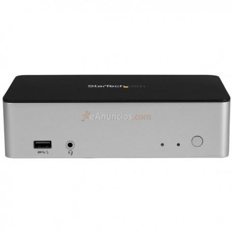StarTech.com - Dock USB-C de Monitores Duales para Windows con Bahía SATA de 2,5” para SSDHDD