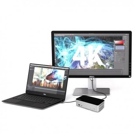 StarTech.com - Dock USB-C de Monitores Duales para Windows con Bahía SATA de 2,5” para SSDHDD
