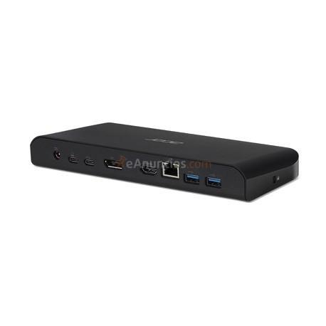 Acer - NP.DCK11.01D base para portátil y replicador de puertos USB 3.0 (3.1 Gen 1) Type-C Negro