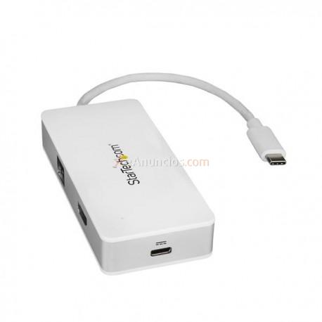 StarTech.com - Docking Station para Ordenadores Portátiles USB-C - Replicador de Puertos USB Tipo C HDMI Red Ethern