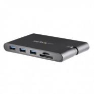 StarTech.com - Replicador de Puertos USB-C para Portátiles - Docking Station USB Tipo C HDMI VGA GbE con Lector de