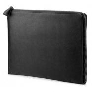 HP - Elite 13.3 Black Leather Sleeve maletines para portátil 33,8 cm (13.3) Funda Negro