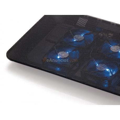 Conceptronic - Plataforma de refrigeración de 4 ventiladores para equipos portátiles