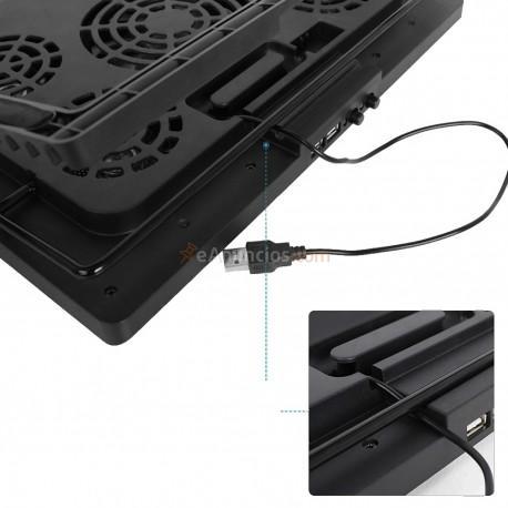 CoolBox - COO-NCP17-5BL 17 2000RPM Negro almohadilla fría