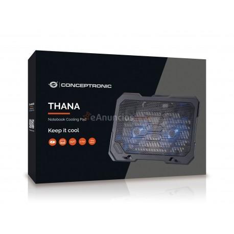 Conceptronic - THANA01B almohadilla fría 39,6 cm (15.6) Negro