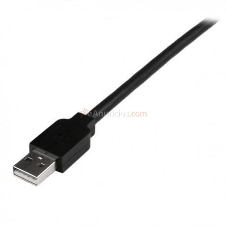 StarTech.com - Cable Extensor Activo USB 2.0 de 15m con Hub de 4 Puertos - Alargador USB con Concentrador de 4 Puer