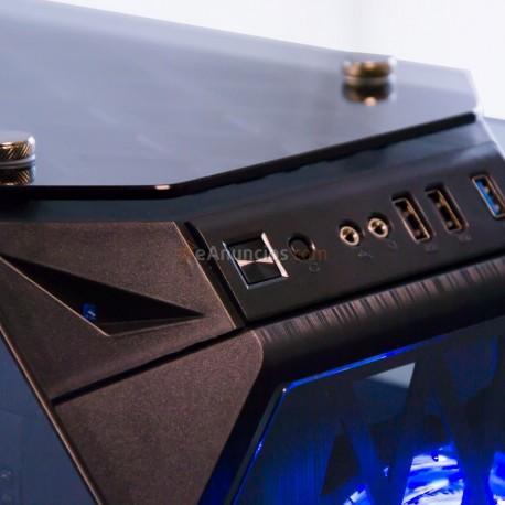 TALIUS - caja Atx gaming Kraken tornado RGB cristal templado USB 3.0