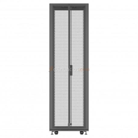 Vertiv - VR Rack VR3100 estante 1361 kg Rack o bastidor independiente 42U Negro, Transparente