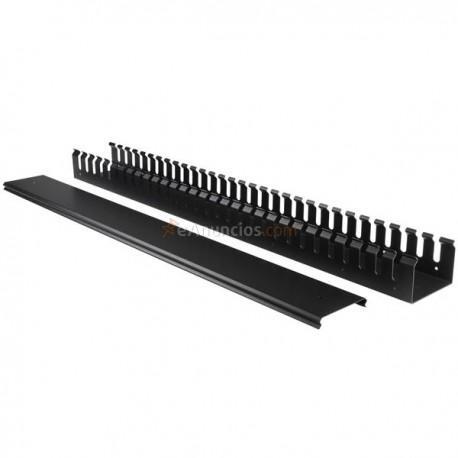 StarTech.com - Gestor Organizador Vertical de Cableado con Lengüetas - 0U - 91cm