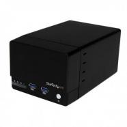 StarTech.com - Caja USB 3.0 UASP RAID de Discos Duros con 2 Bahías SATA III de 3,5 Pulgadas y Hub USB de Carga Rápi