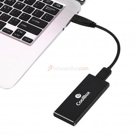 CoolBox - MiniChase M.2 Caja externa para unidad de estado sólido (SSD) Negro