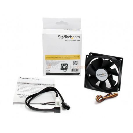 StarTech.com - Ventilador Fan para Chasis Caja de Ordenador PC Torre - 80x25mm - Conector PWN