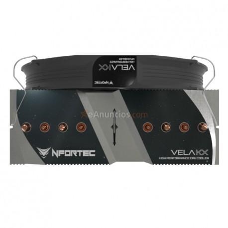 Nfortec - Vela KX - Disipador CPU, Color Negro