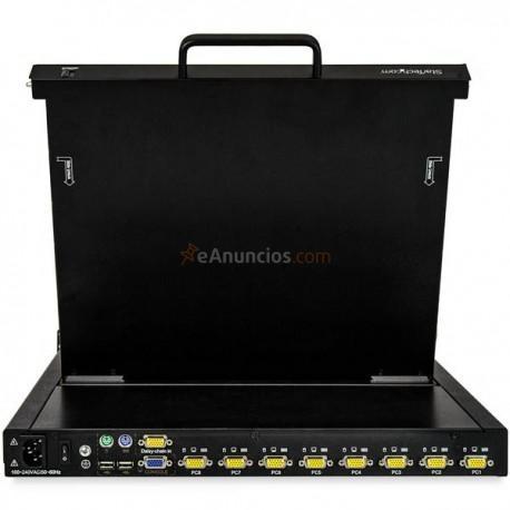 StarTech.com - RKCONS1708K consola de rack 43,2 cm (17) 1280 x 1024 Pixeles Acero Negro 1U