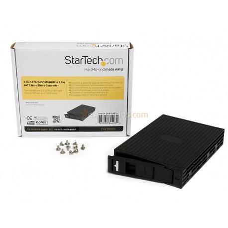 StarTech.com - Conversor de Disco Duro SATA SAS de 2,5 Pulgadas a SATA de 3,5- Plástico