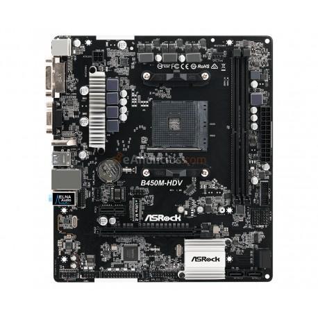 Asrock - B450M-HDV Zócalo AM4 AMD B450 Micro ATX