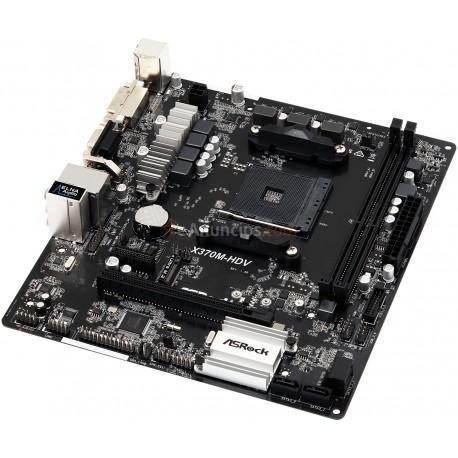Asrock - X370M-HDV placa base Zócalo AM4 Micro ATX AMD X370