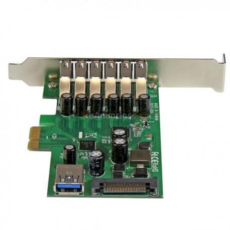StarTech.com - Adaptador tarjeta PCI Express de 7 puertos USB 3.0 con perfil bajo o completo